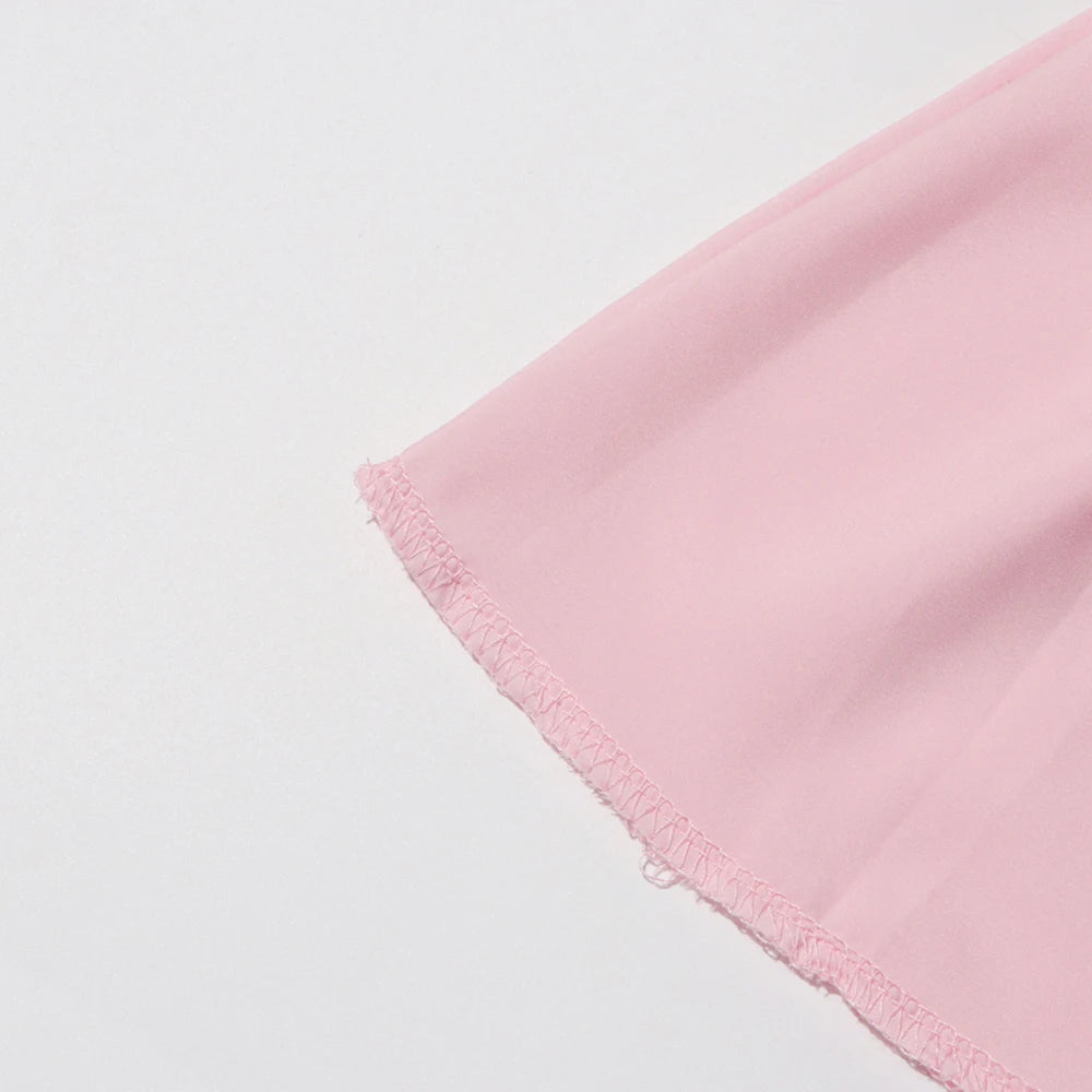 Hollow-Out Two-Piece Set Sleeveless Top & High-Waist Skirt