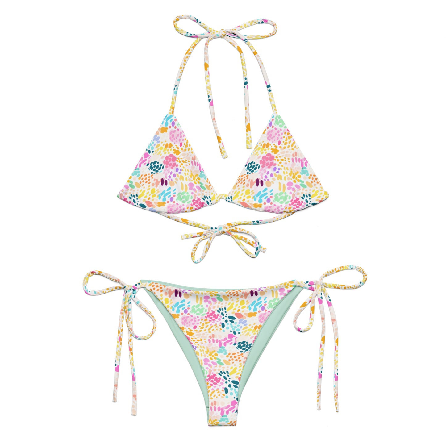 Candy Panther Animal Print Triangle Bikini