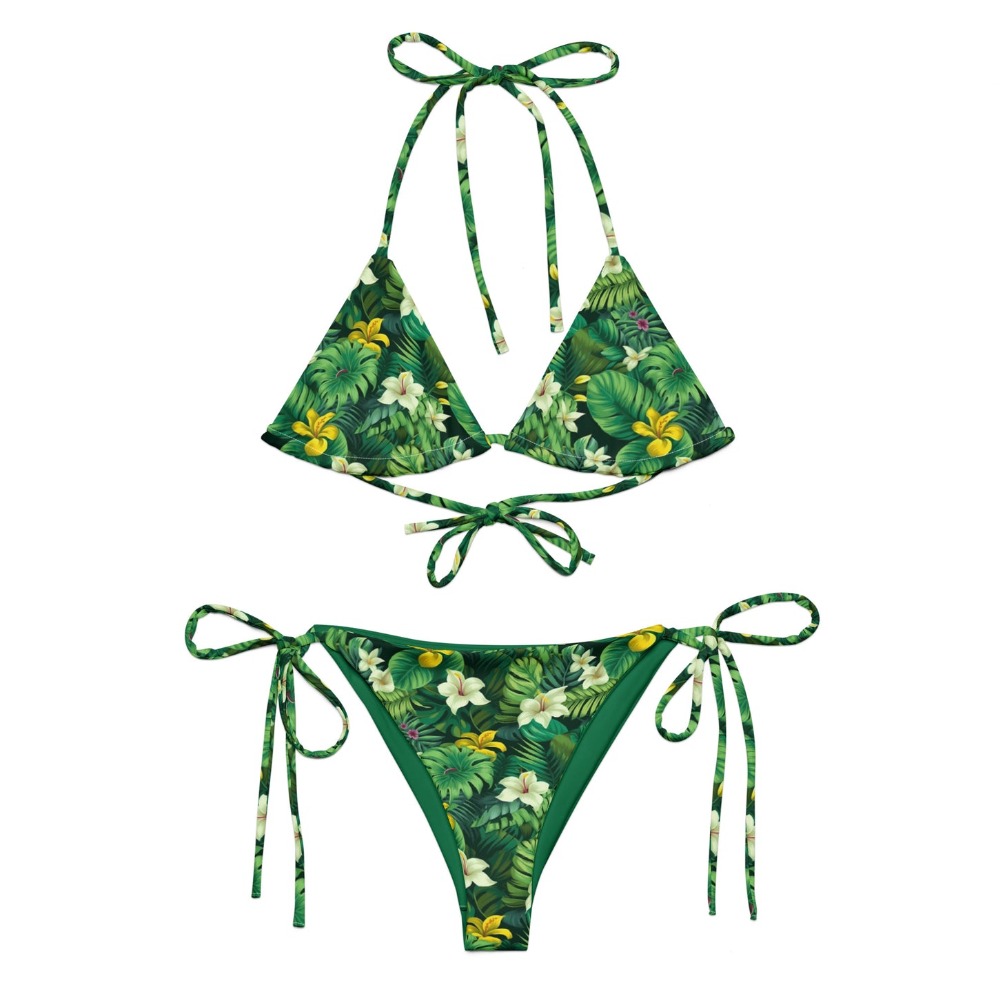 Green Garden Brazil Triangle Bikini