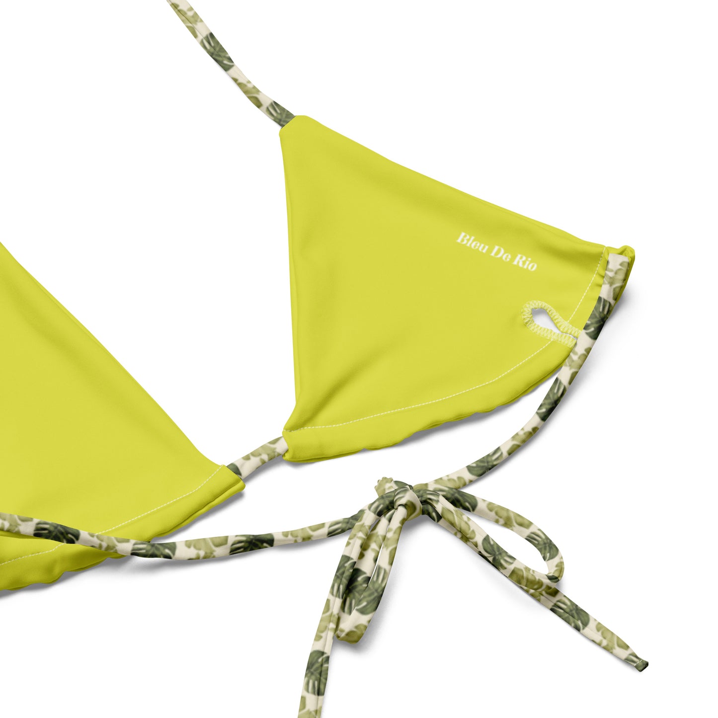 Vintage Monstera Jungle Triangle Bikini