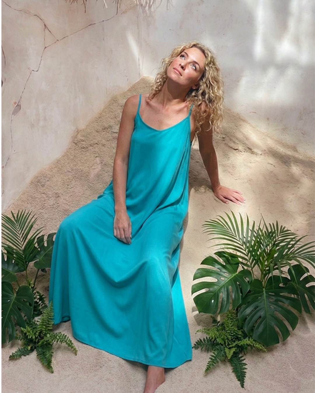 Robe Marie Sans Manches 100% Soie de Mûrier