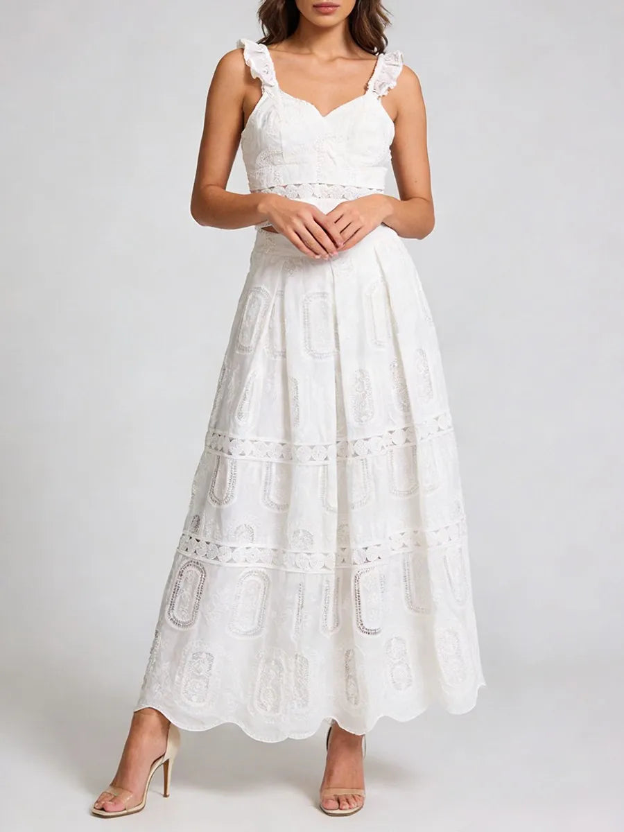 Carolina - Two-Piece Richelieu Lace Set