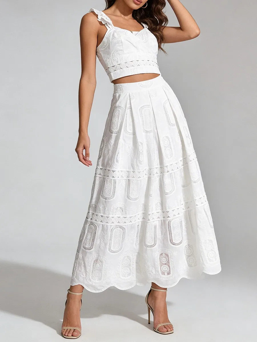 Carolina - Two-Piece Richelieu Lace Set