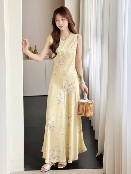 Robe Claire Sans Manches 100% Soie de Mûrier