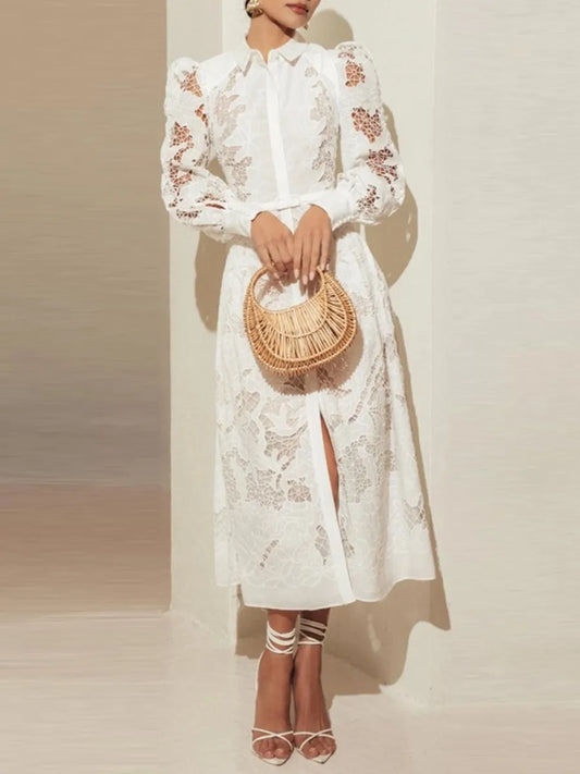 Christina - Robe en Dentelle Richelieu