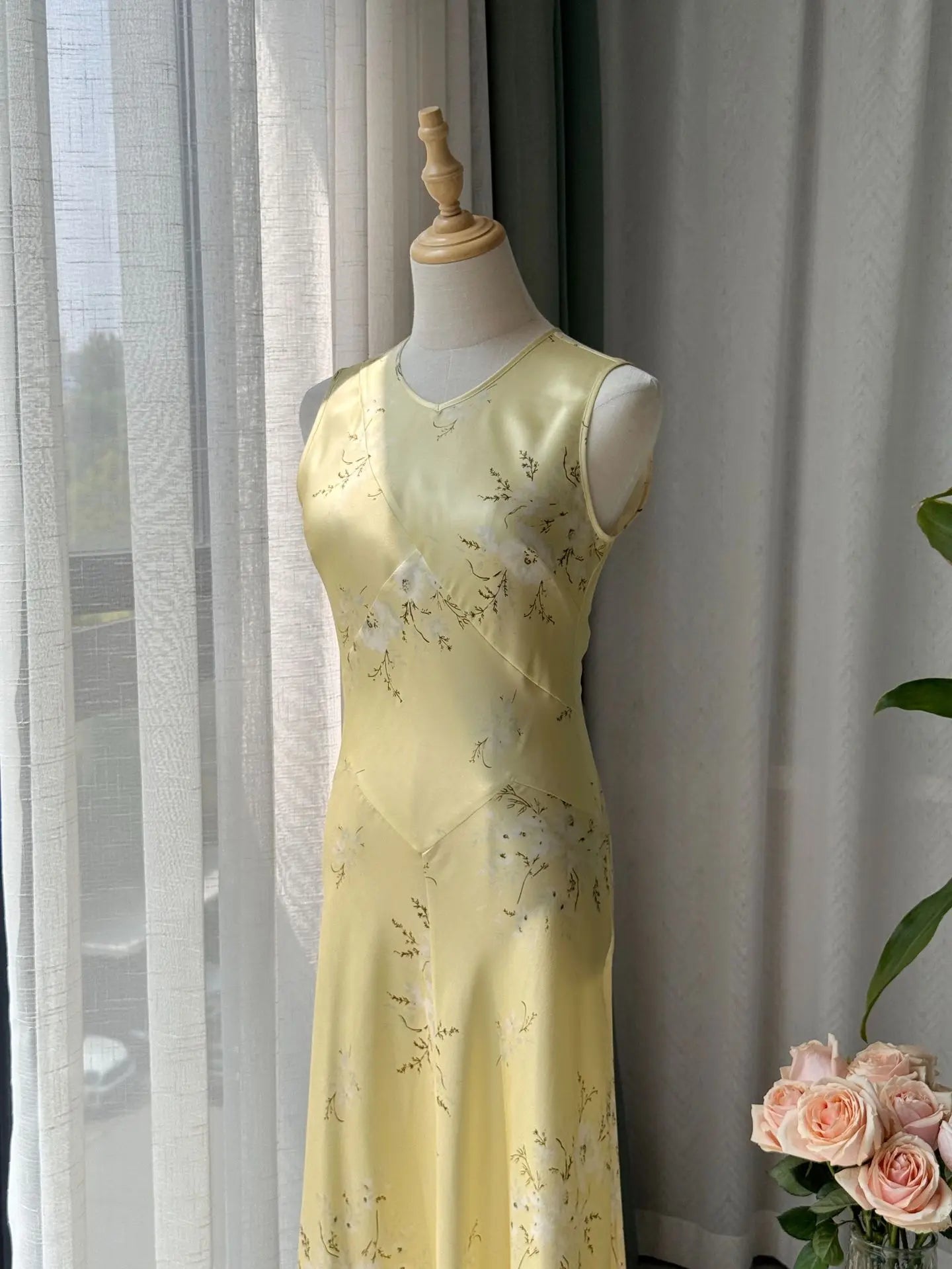 Robe Claire Sans Manches 100% Soie de Mûrier