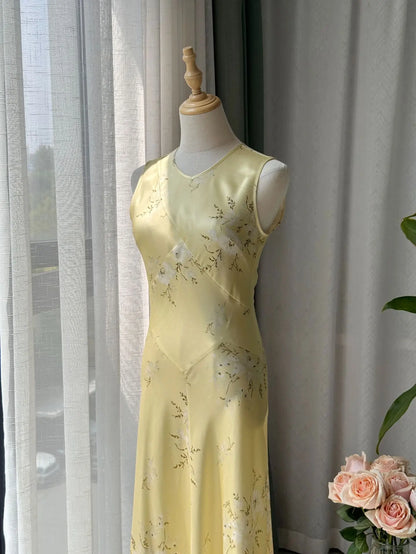 Robe Claire Sans Manches 100% Soie de Mûrier