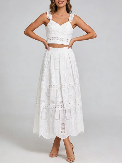 Carolina - Two-Piece Richelieu Lace Set