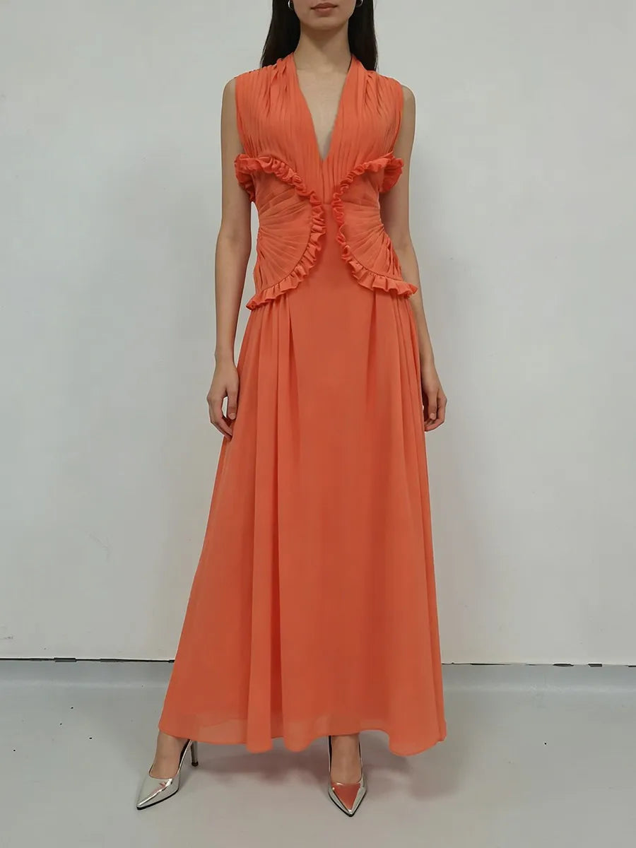 Marianne - Pleated Waist Dress