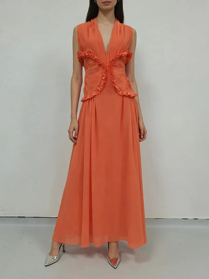 Marianne - Pleated Waist Dress