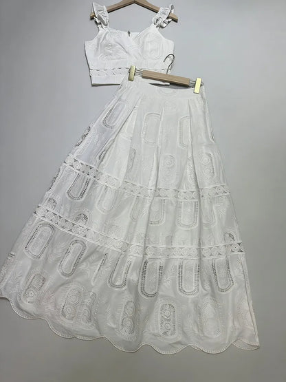 Carolina - Two-Piece Richelieu Lace Set