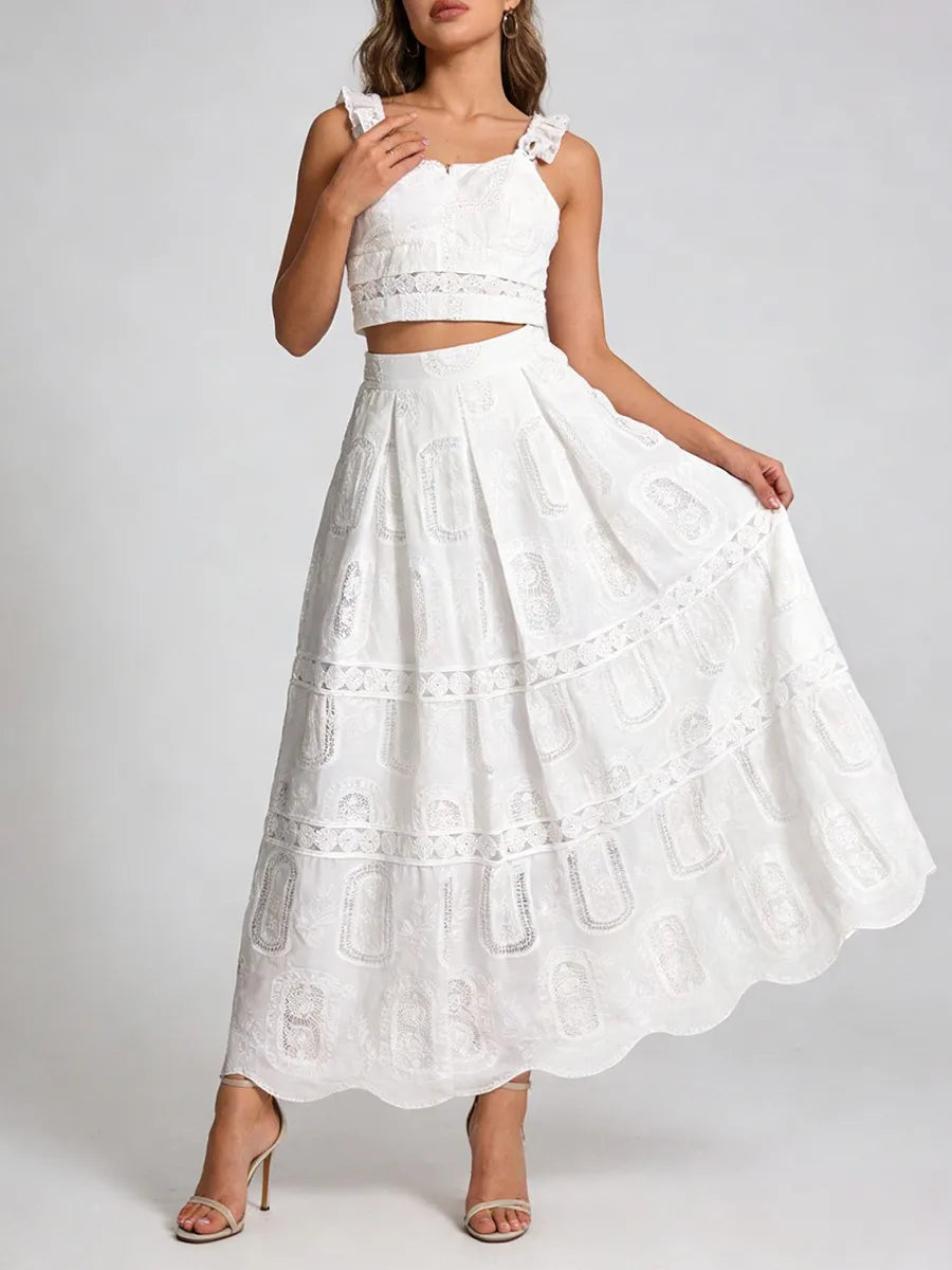 Carolina - Two-Piece Richelieu Lace Set