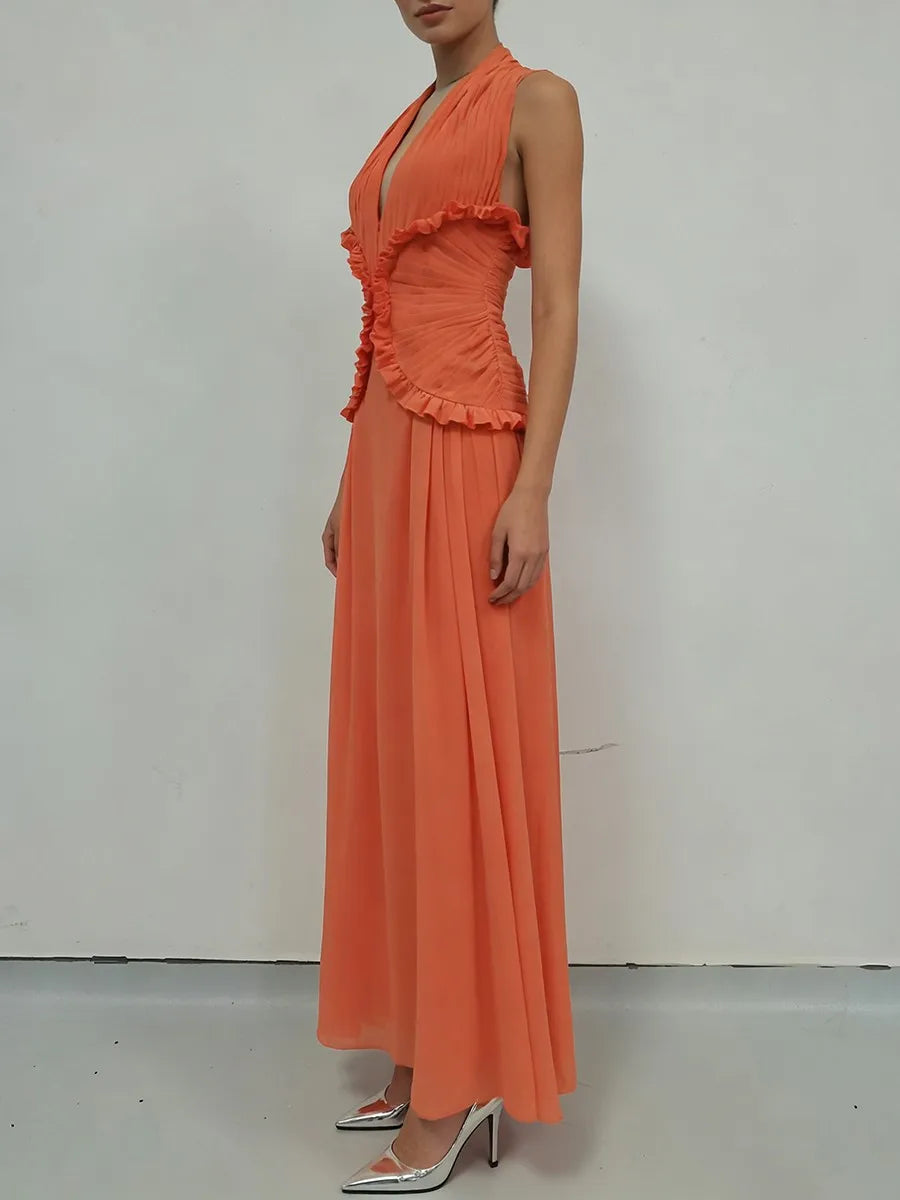 Marianne - Pleated Waist Dress