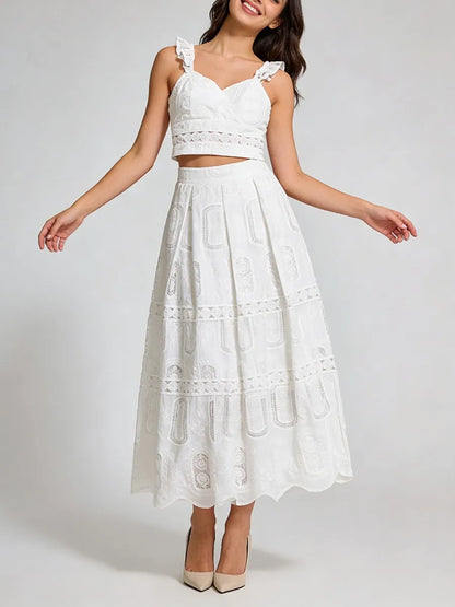 Carolina - Two-Piece Richelieu Lace Set