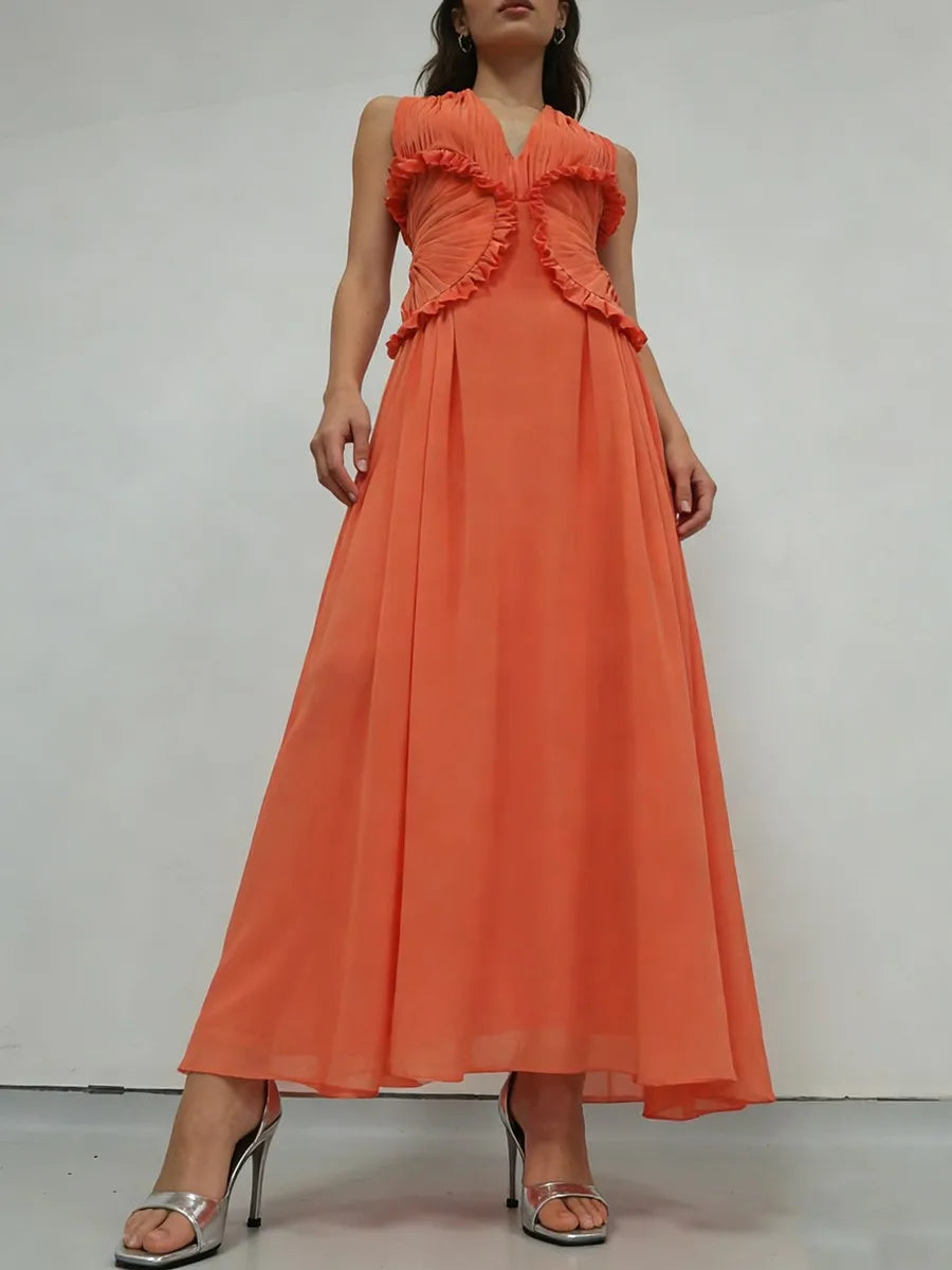 Marianne - Pleated Waist Dress