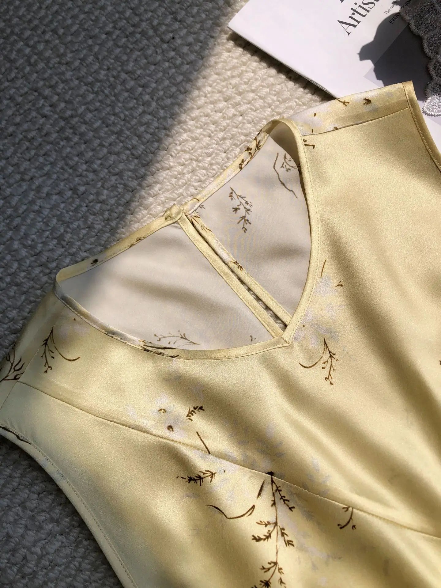 Robe Claire Sans Manches 100% Soie de Mûrier