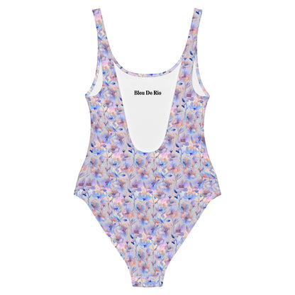 Holographic Fairy Flowers One-Piece Swimsuit