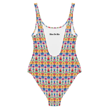 Rio Red And Blue Carnival Brazil One-Piece Swimsuit