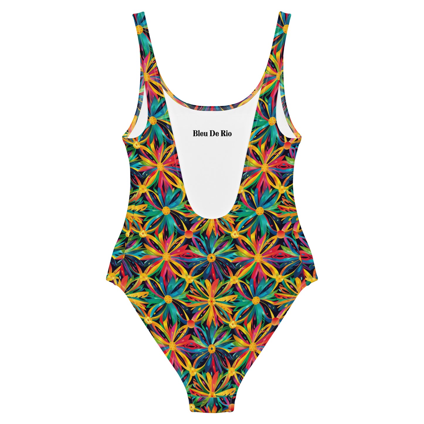 Brazil Folia Flower Print One-Piece Swimsuit