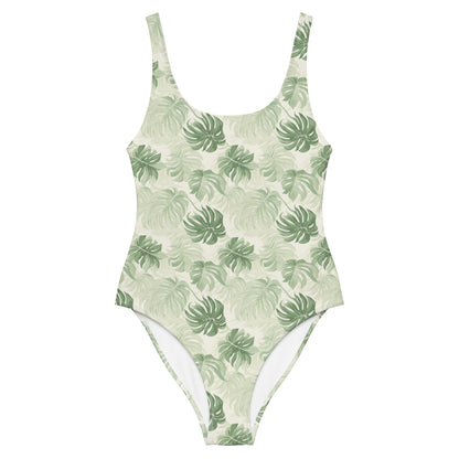 Delicate Monstera Jungle One-Piece Swimsuit