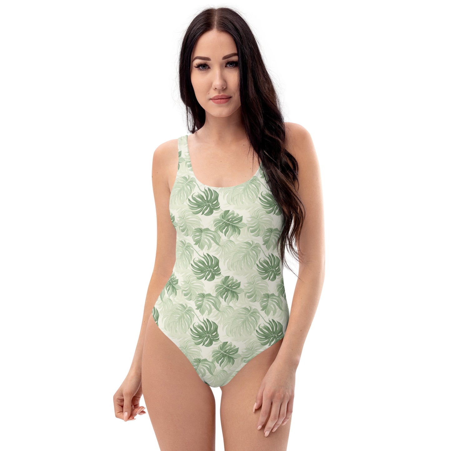 Delicate Monstera Jungle One-Piece Swimsuit