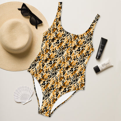 Felidae Animal Print One-Piece Swimsuit