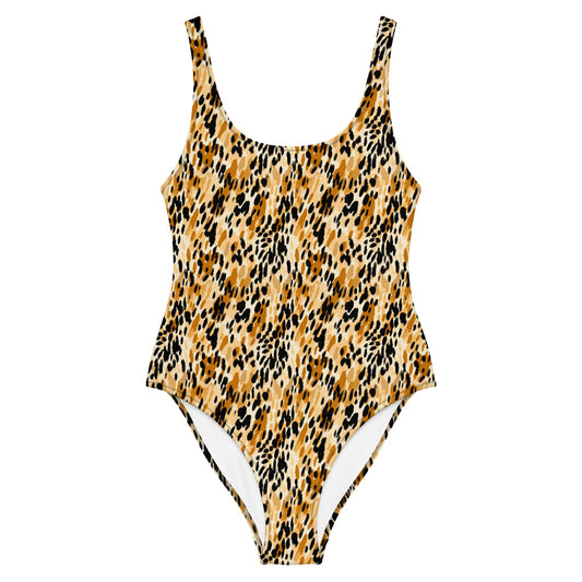 Felidae Animal Print One-Piece Swimsuit