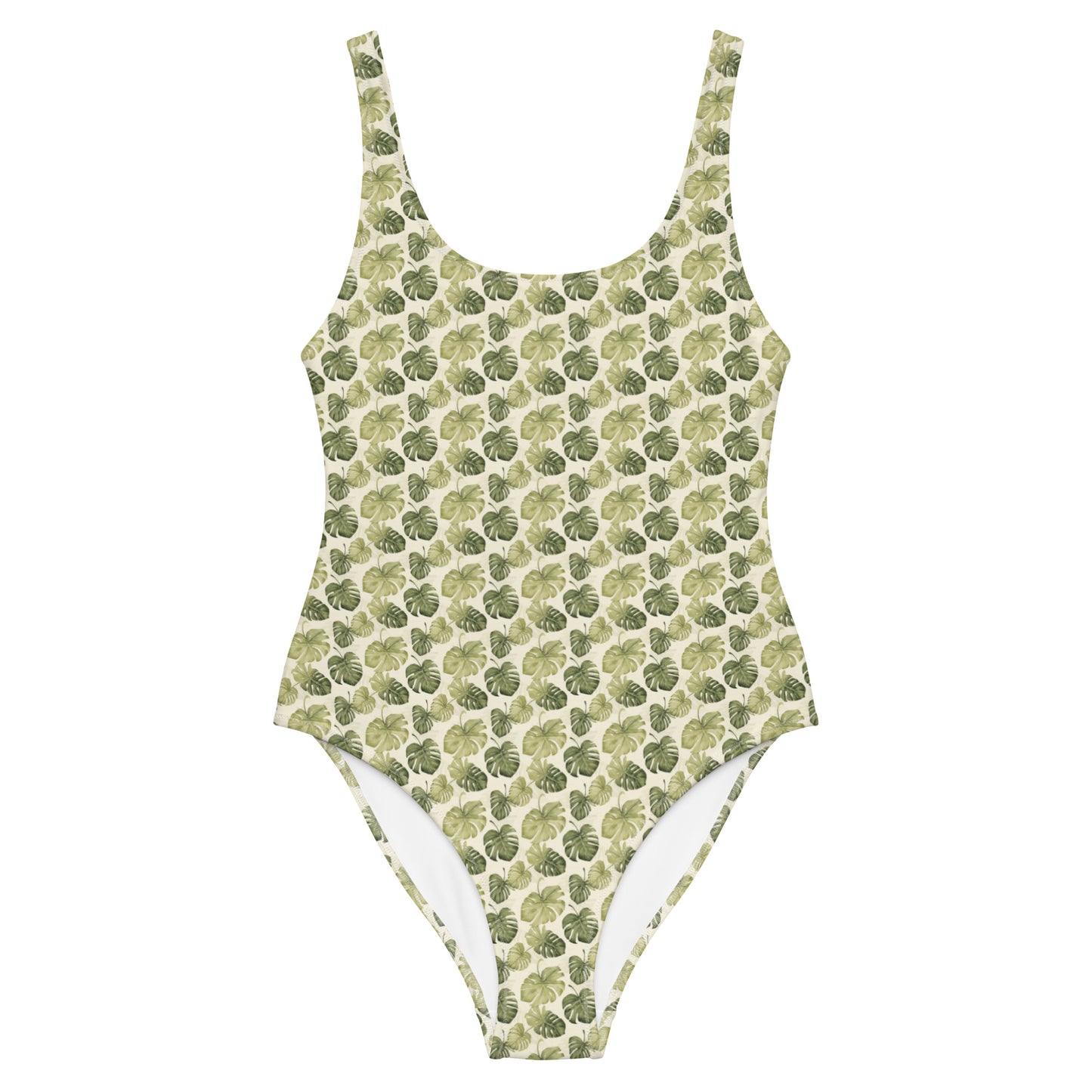 Vintage Monstera Jungle One-Piece Swimsuit