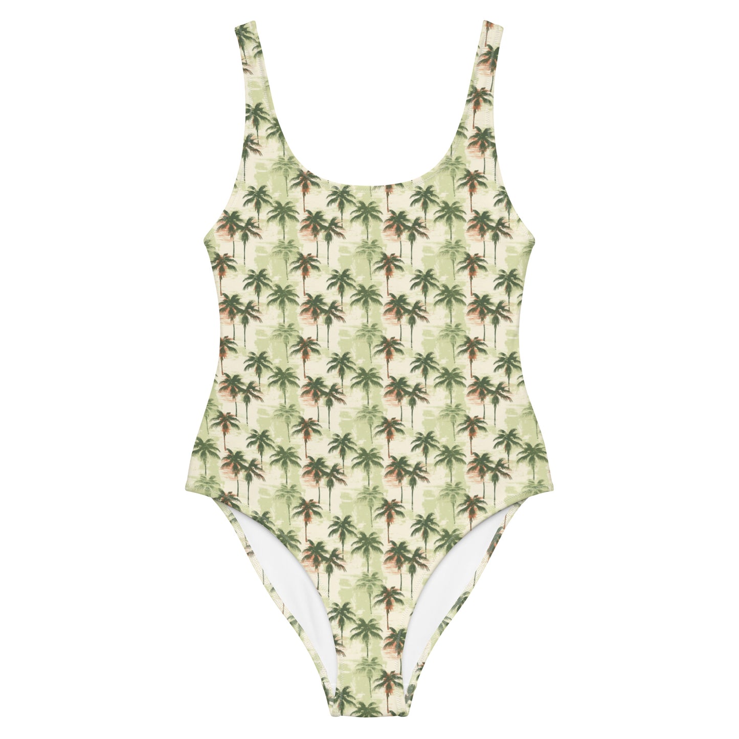 Island Brazil Palm Tree One-Piece Swimsuit