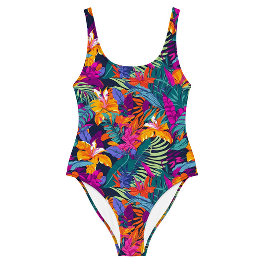 Tropical Jungle Garden One-Piece Swimsuit