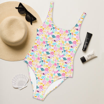 Candy Panther Animal Print One-Piece Swimsuit