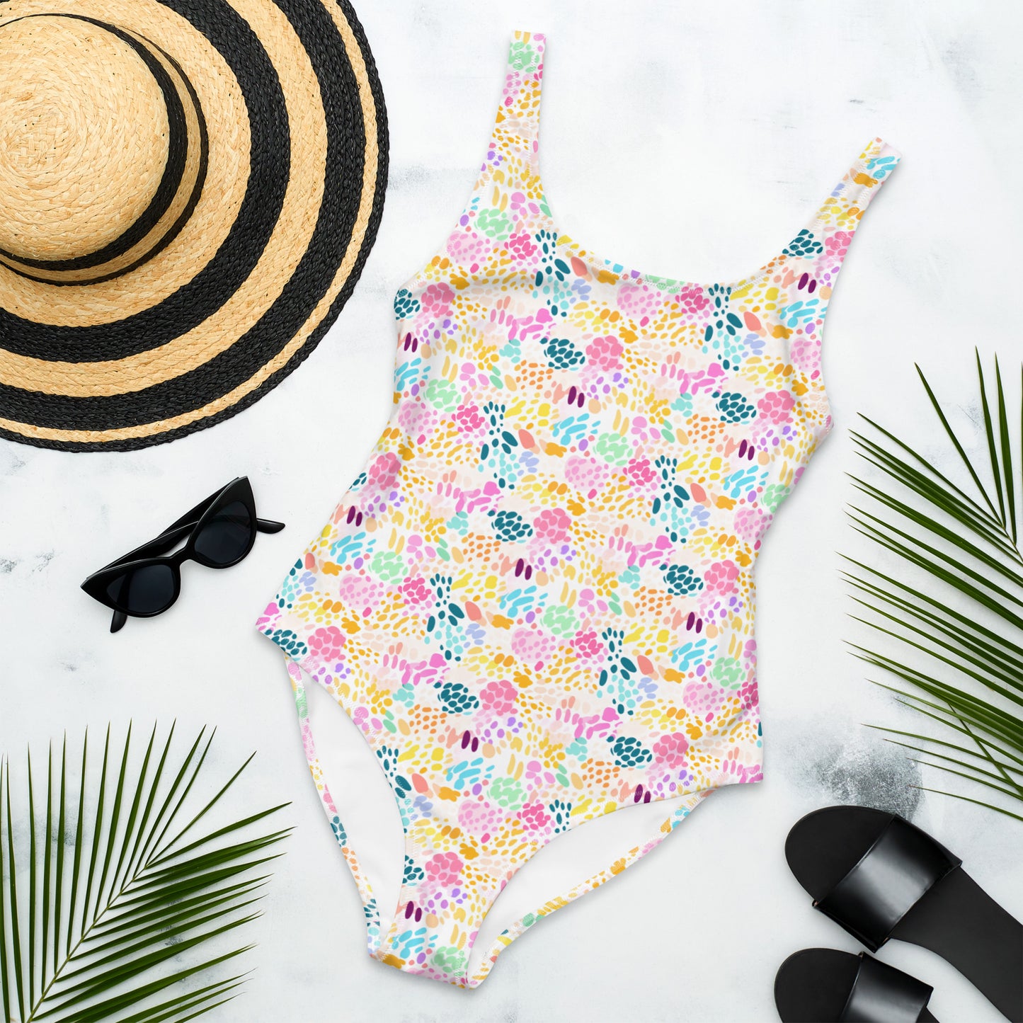 Candy Panther Animal Print One-Piece Swimsuit