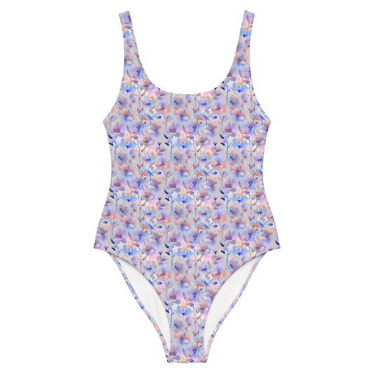 Holographic Fairy Flowers One-Piece Swimsuit