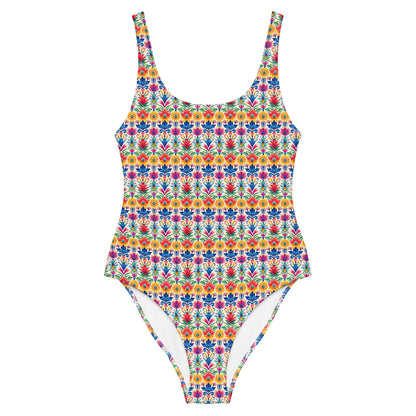 Rio Red And Blue Carnival Brazil One-Piece Swimsuit