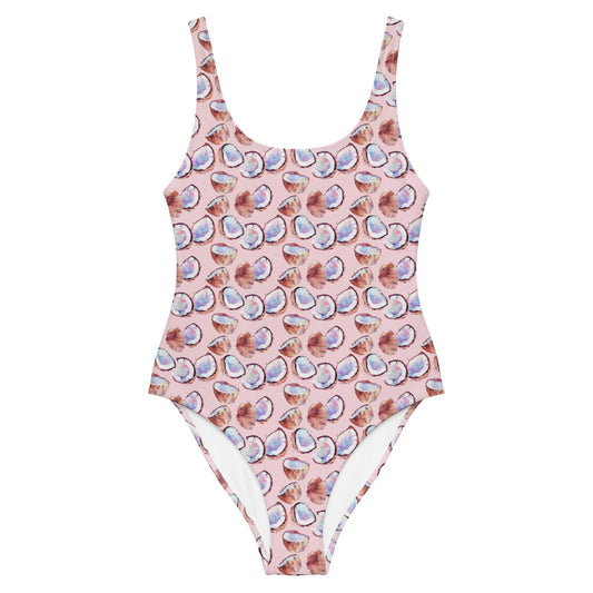 Pink Coconut Fruit One-Piece Swimsuit