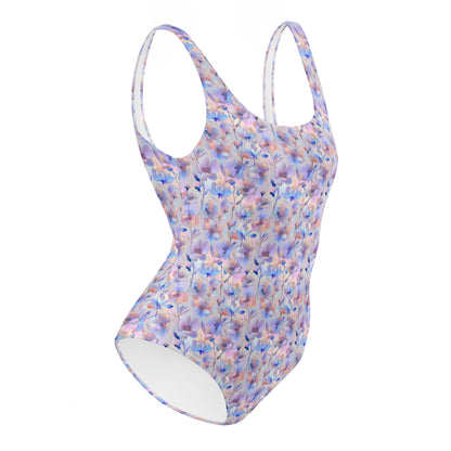 Holographic Fairy Flowers One-Piece Swimsuit