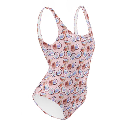 Pink Coconut Fruit One-Piece Swimsuit