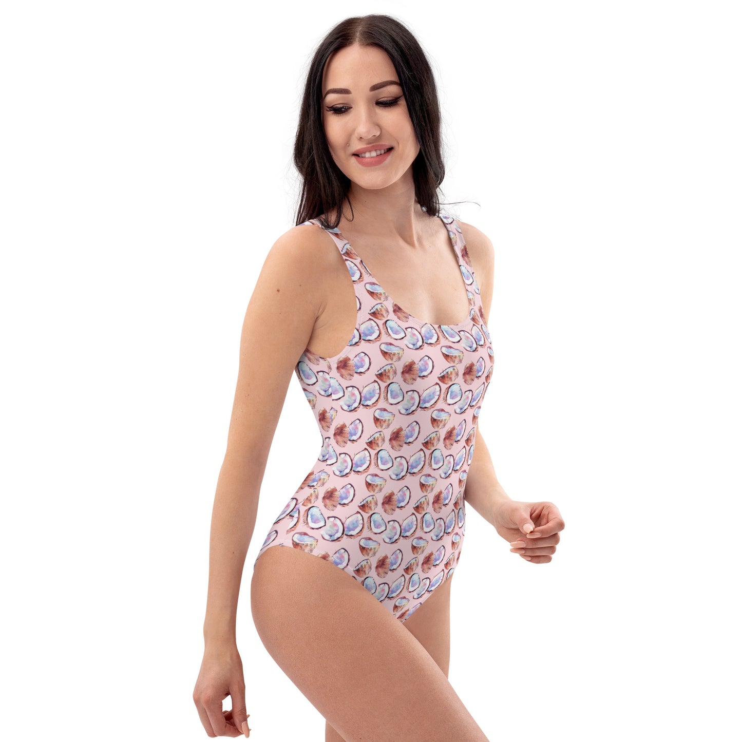 Pink Coconut Fruit One-Piece Swimsuit