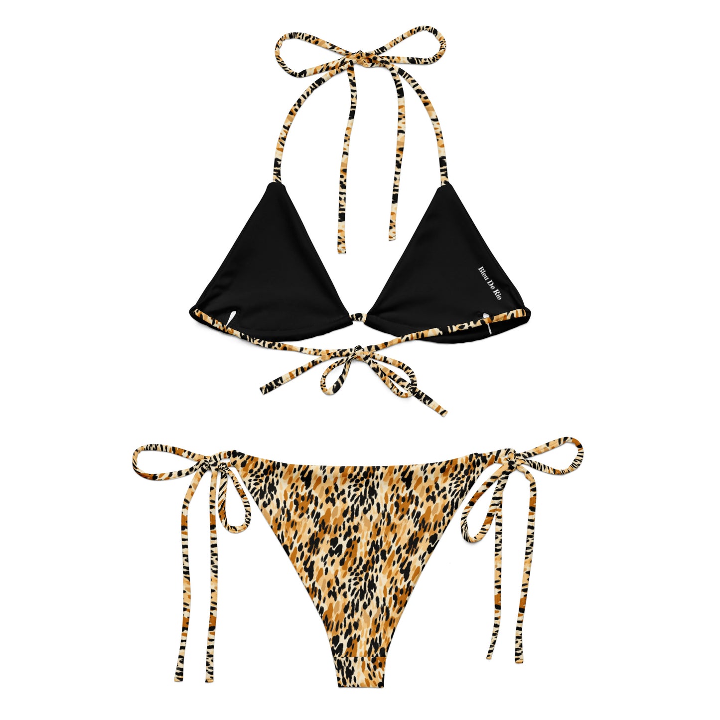 Felidae Animal Print Triangle Bikini