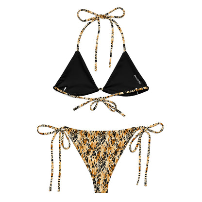 Felidae Animal Print Triangle Bikini