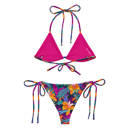 Tropical Jungle Garden Triangle Bikini