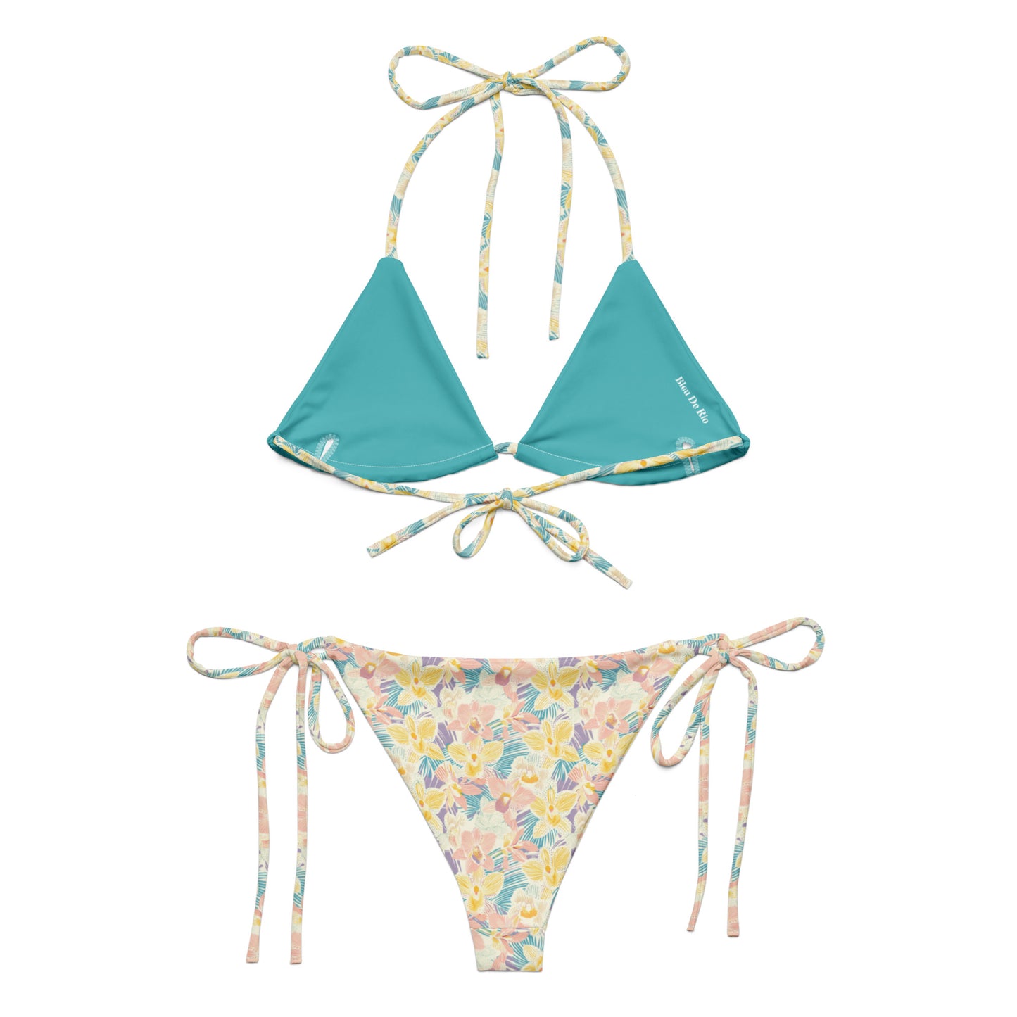 Pastel Orchid Garden Triangle Bikini