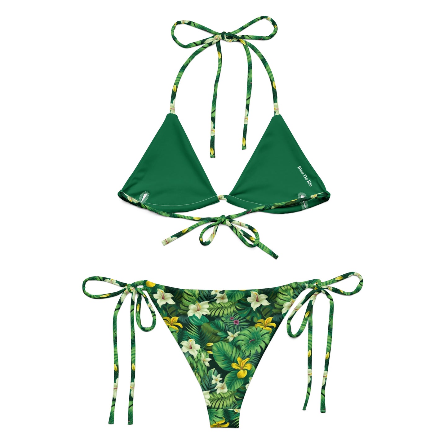 Green Garden Brazil Triangle Bikini