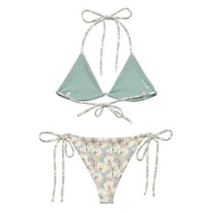 Dusty Japanese Orchids Triangle Bikini