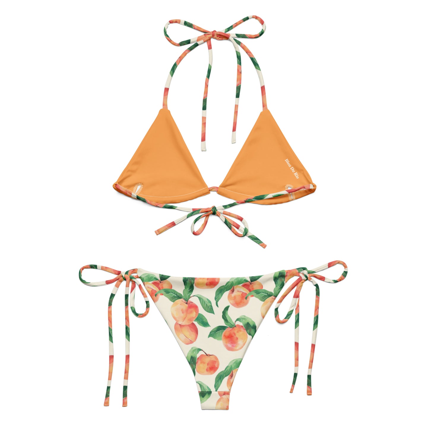 Peachy Peach Fruit Triangle Bikini