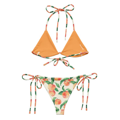 Peachy Peach Fruit Triangle Bikini