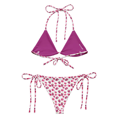 Raspberry Fruit Triangle Bikini