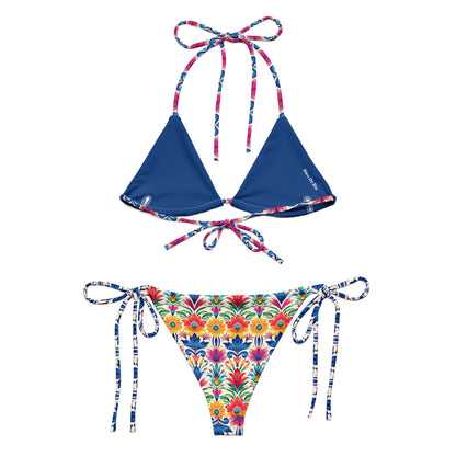 Rio Red And Blue Carnival Brazil Triangle bikini