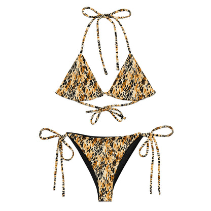 Felidae Animal Print Triangle Bikini