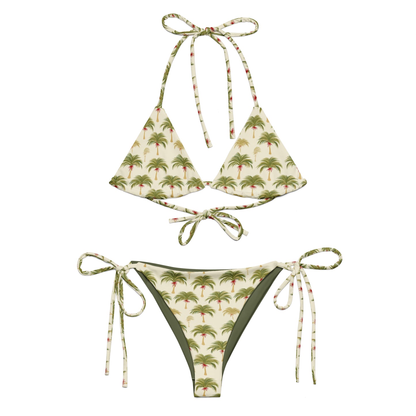 Vintage Palm Tree Brazil Triangle Bikini